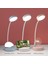 Ledtafellamp Make Up Spiegel LED Licht USB Student Boek Leeslampoogbescherming Mobieletelefoon Houderthuis Slaapzaal Nacht Licht(White) (Yurt Dışından) 4