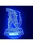 Dinozor Godzilla 3D LED Gece Lambası Yatak Odası Masa Lambası Renk Değiştirme (Yurt Dışından) 2