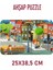 Sokakta Gezinti 104 Parça Ahşap Puzzle 3