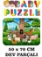Sevimli Hayvanlardan Oluşan Dev Parçalı Eğlenceli Puzzle 50X70 cm Puzzle 1