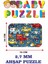 Baby Ahşap Ambulance ve Karışık Arabalar Dev Parçalı Eğlenceli Puzzle 50X70 cm Puzzle 3