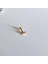 Cerrahi Çelik Gold Tek Taş Üç Top Piercing- Bar Uzunluğu 6 Mm- 1 Adet 2