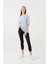 %100 Pamuklu Çizgili Oversize Tshirt 1097 1