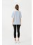 %100 Pamuklu Çizgili Oversize Tshirt 1097 2