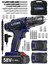 Alman V-Tech 58 V 5 Ah Çelik Motor Çelik Şanzuman Darbeli Şarjlı Çift Akülü Vidalama Matkap 2