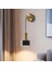 Nordic Wall Lamp American Style Iron Art Bedroom Bedside Lamp Modern Simple Living Room Wall Lamploft Wall Lamp Creative Mirror(A Gold) (Yurt Dışından) 4