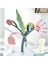Kağıt Çiçek Yeşil Bitki Buket Sanat Dıy Craft Yapma Düğün Scrapbooking 2
