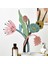 Kağıt Çiçek Yeşil Bitki Buket Sanat Dıy Craft Yapma Düğün Scrapbooking 4