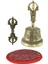 Tibet Budizm Tapınağı Bronz Dorje Vajra Bell Zil Çan Yüzükler 9.3 cm 2