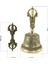 Tibet Budizm Tapınağı Bronz Dorje Vajra Bell Zil Çan Yüzükler 9.3 cm 4