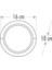 CT-7073 12W 3200K Günışığı Sıva Üstü LED Aplik 2