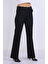 e-bizz store Kadın Yüksek Bel Boru Paça Kumaş Siyah Pantolon