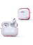 Apple Airpods Pro Için Kontrast Renkli Dörtgen Desenli Kılıf - Mor (Yurt Dışından) 2