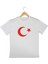 Beyaz Baskılı Ay Yıldız Tshirt + Balon + Bayrak 29 Ekim Cumhuriyet Bayramı Tişört 2