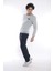 Erkek Spor G2 Melanj (Açık Gri) Kışlık Sweatshirt Takım, 3 İplik (İçi Şardonlu) Kumaş - A3053 3