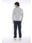 Erkek Spor G2 Melanj (Açık Gri) Kışlık Sweatshirt Takım, 3 İplik (İçi Şardonlu) Kumaş - A3053 5