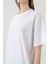 Nakış Detaylı %100 Pamuk Oversize Tshirt 1095 3