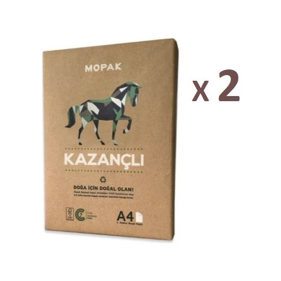 Mopak Kazançlı Ofis A4 Fotokopi Kağıdı 80 G/m² 1000 Sayfa 2 Paket