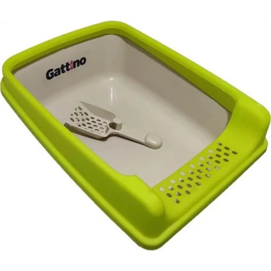 Durbuldum Gattino Açık Kedi Tuvaleti Kürekli 50X35X18