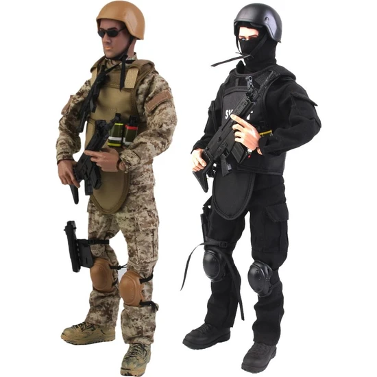1/6 Özel Kuvvetler Asker Swat Acu 12 '' Action Figure ile Kask Interkom(Yurt Dışından)