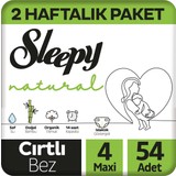Sleepy Natural 2 Haftalık Paket Bebek Bezi 1 Numara Yenidoğan 84 Adet
