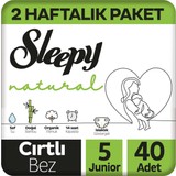 Sleepy Natural 2 Haftalık Paket Bebek Bezi 1 Numara Yenidoğan 84 Adet