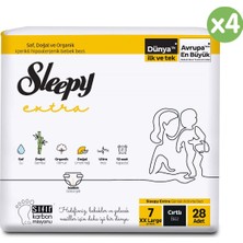 Sleepy Extra Günlük Aktivite Ultra Paket Bebek Bezi 7 Numara Xxlarge 112 Adet
