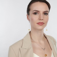Roren Huzur Meleği Gümüş Kehribar Kolye