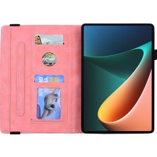 Kaneed Xiaomi Mi Pad 5/5 Pro Için Buzağı Desen Deri Kılıf (Yurt Dışından)