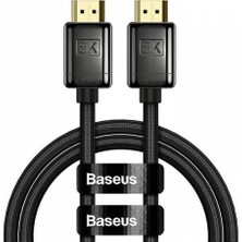 Baseus Hd Series 120hz 8k HDMI To HDMI 2.1V HDMI Kablosu Görüntü Aktarım Kablosu 1 mt