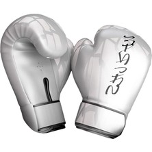 Boks Eldiveni Sparring Pu Deri Kickboks Delme Çanta Mitts 10OZ_WHITE