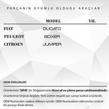 Alpha Auto Part Fiat Ducato, Peugeot Bipper, Citroen Için Bagaj Kilit Karşılığı