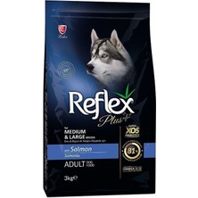 Reflex  Plus Orta ve Büyük Irk Somonlu Yetişkin Köpek Maması 3 kg