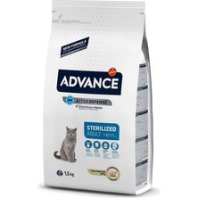 Advance Sterilised Hindili Kısırlaştırılmış Yetişkin Kedi Maması 1.5 kg