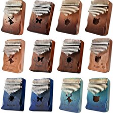 Zsykd 17 Ton Ahşap Kalimba - Kahverengi