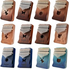 Zsykd 17 Ton Ahşap Kalimba - Mavi