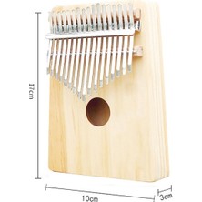 Zsykd 17 Ton Ahşap Kalimba - Kahverengi(Yurt Dışından)