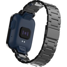 Sunsky Xiaomi Mi Watch Lite Için Metal Kordonlu Saat / Redmi Saat Siyah (Yurt Dışından)