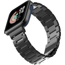 Sunsky Xiaomi Mi Watch Lite Için Metal Kordonlu Saat / Redmi Saat Siyah (Yurt Dışından)