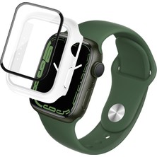 İmak Apple Watch Uyumlu Series 7 45MM Için Temperli Pc Hepsi Bir Arada Kılıf (Yurt Dışından)