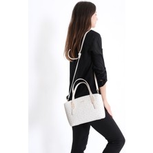 Just Polo Kadın Monogram Baskılı El Çantası