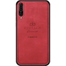 Xshine Heavy Distric Tpu Kenarları Sabit Pc Pu Derisi Sağlam Şok Geçirmez Telefon Kılıfı Huawei P20 Pro - Mavi (Yurt Dışından)