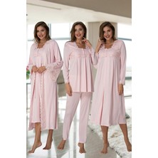 Lohusa Pijama Gecelik Sabahlık Takım Effort 7016