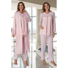 Effort Diğer Uzun Kol Lohusa Pijama Sabahlık Takım Effort 7034