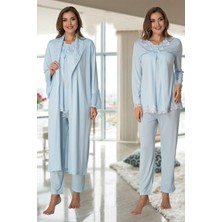 Effort Diğer Uzun Kol Lohusa Pijama Sabahlık Takım Effort 7034