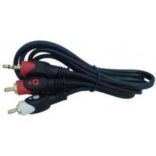 Fully G530AD 1.5 Metre Siyah 2RCA Stereo Kablo Dayanıklı Tasarım ve Yüksek Performans