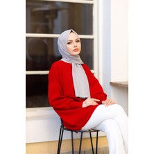 Losyana Harmony Pamuk Keten Şal Gümüş