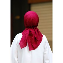 Losyana Bambu Kraş Eşarp Bordo