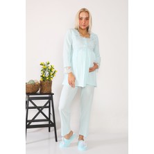 Lohusa Hamile 2603 Turkuaz Lohusa Pijama