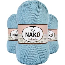 Nako 3 Adet Pırlanta Amigurumi El Örgü Ipi Yünü Azur 10482